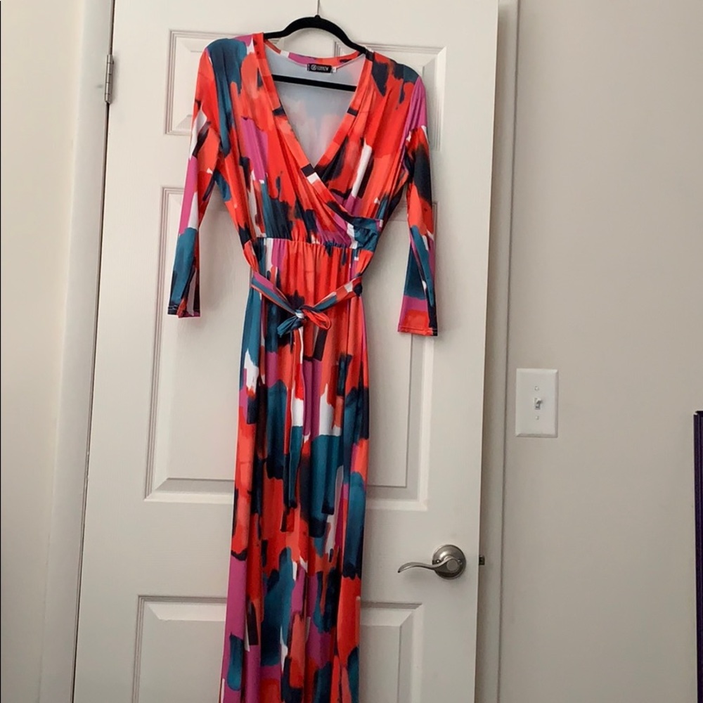 Printed Long Maxi Dress